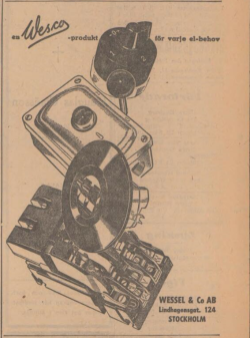EN produktannons ur tidningen Svenska Dagbladet 1 mars 1952. 