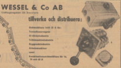 EN produktannons ur tidningen Dagens Nyheter 23 november 1957. 