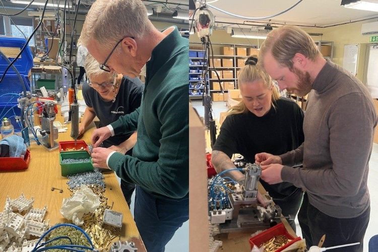 Norwescos styrelse besökte produktionsanläggningen i Öregrund