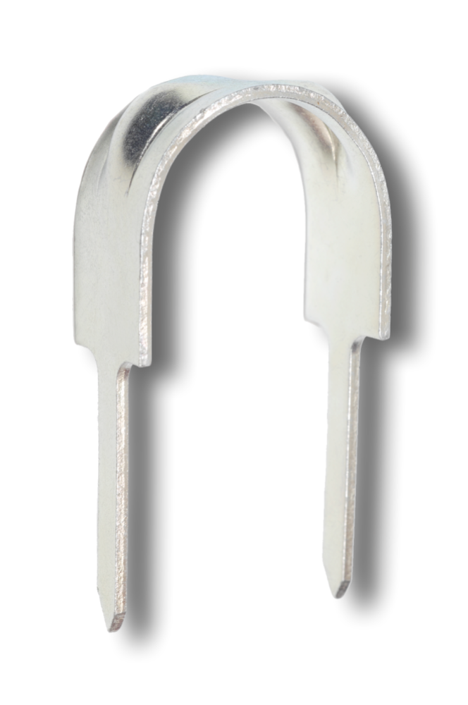 LETTI Clips with two legs, galvanized